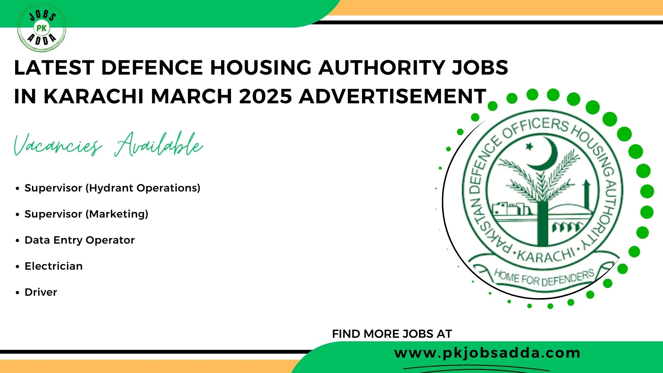 Defence Housing Authority Jobs