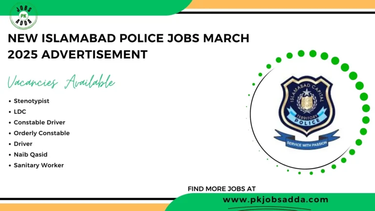 Islamabad Police Jobs March 2025