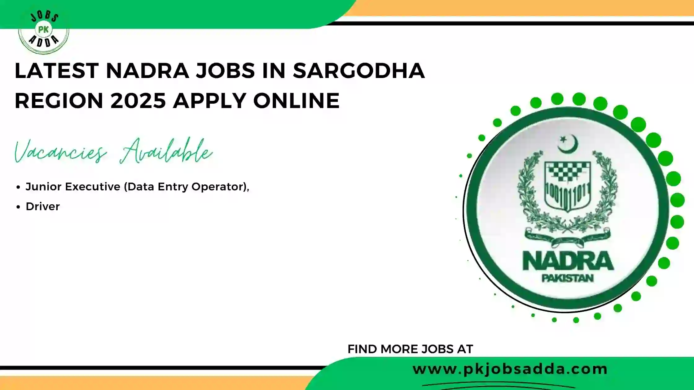 Nadra Jobs in Sargodha 2025