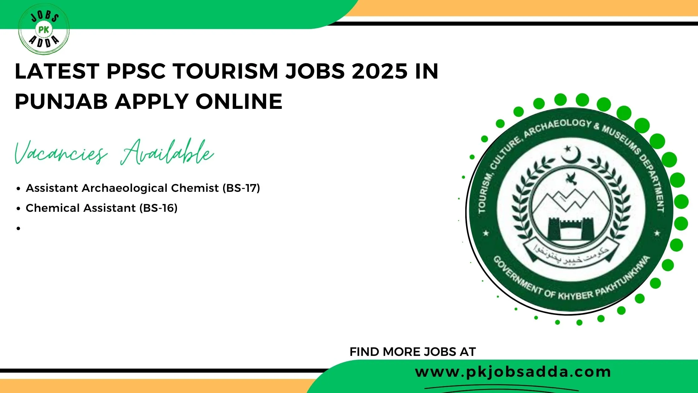 PPSC Tourism Jobs 2025