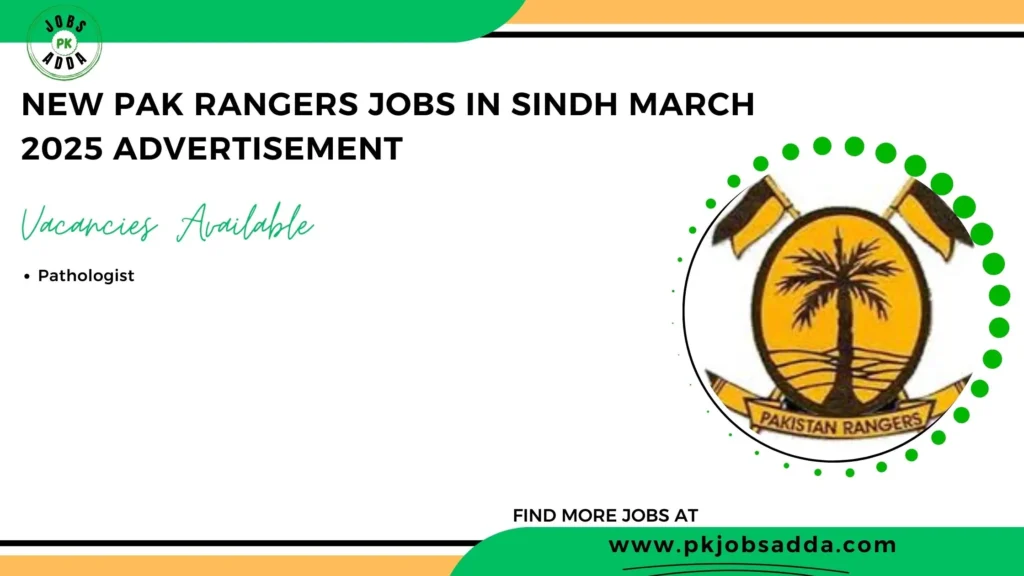 Pak Rangers Jobs 2025