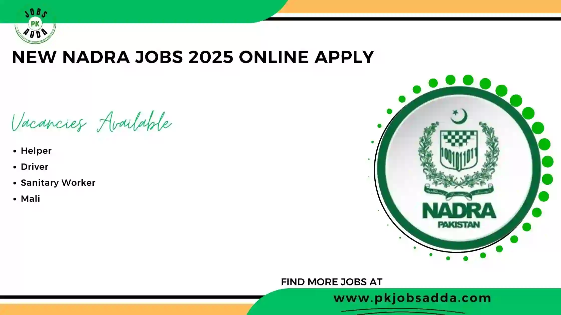 NADRA Jobs 2025