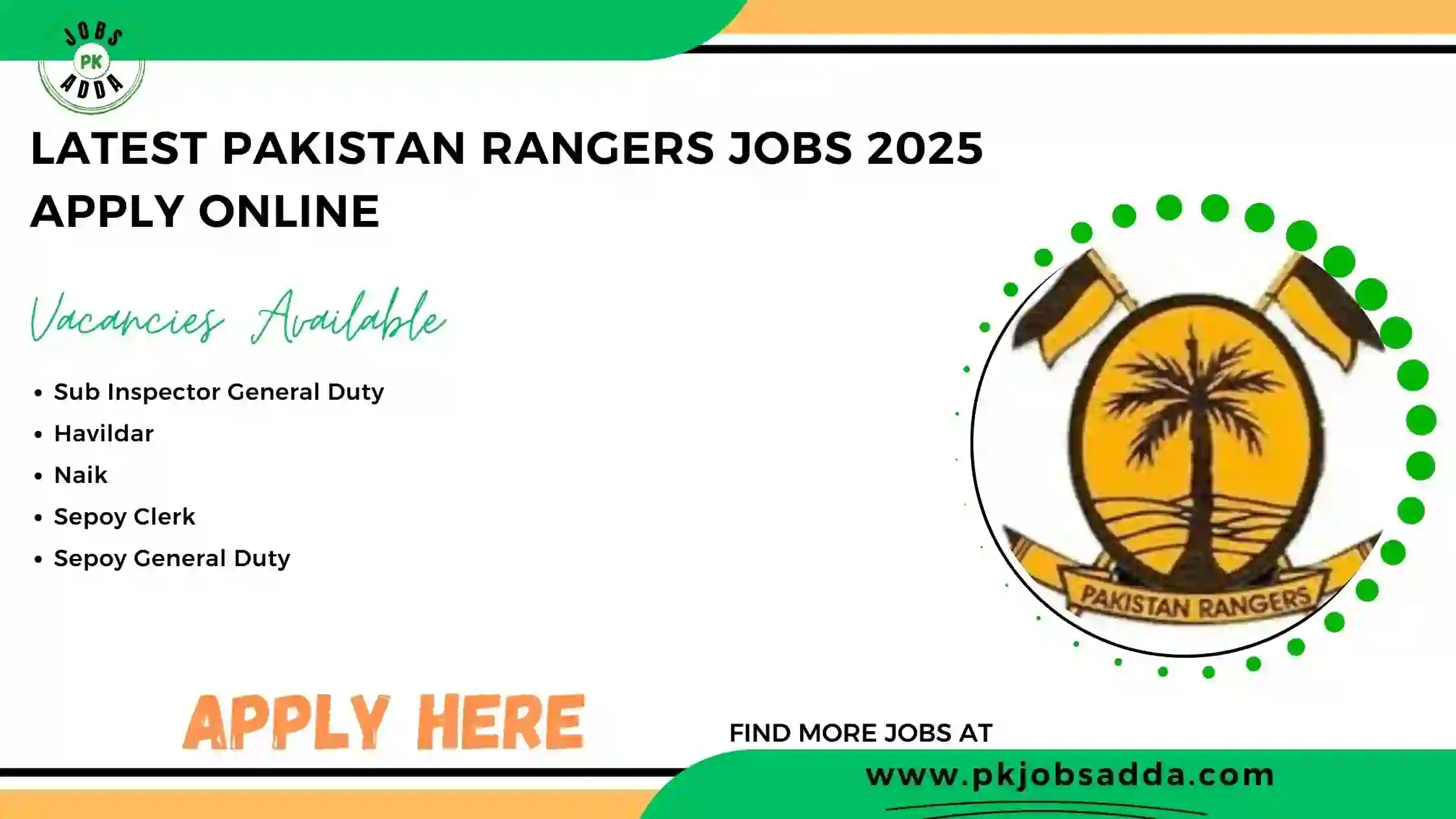 Pakistan Rangers Jobs 2025