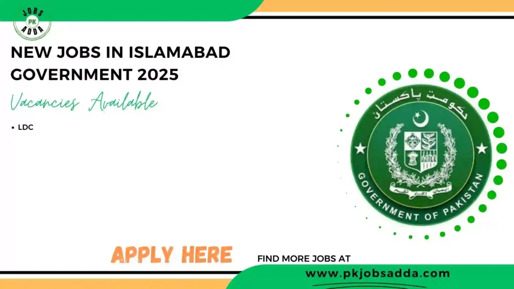 Jobs in Islamabad Government 2025
